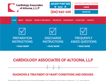 Tablet Screenshot of cardiologyaltoona.com